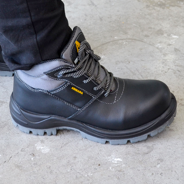 Zapato Borceguí con Casco de Poliamida Suela Armada Negro 5010 #29