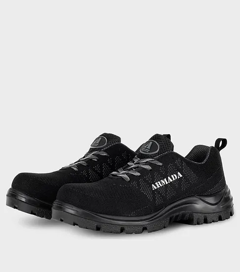 Zapato Tenis con Casco de Policarbonato Dieléctrico X-Port Armada Gris/Negro