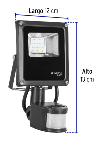 [48228] Reflector LED 10 W alta intensidad con sensor de movimiento