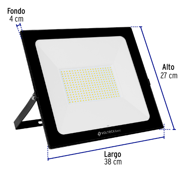 [28018] Reflector ultra delgado LED 200 W luz de día, Volteck Basic