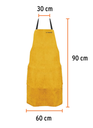 [13116] Protección para soldar, peto de carnaza, Truper