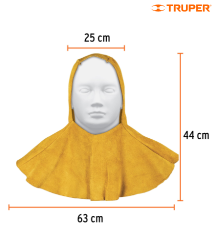 [15145] Protección para soldar, capucha de carnaza, Truper