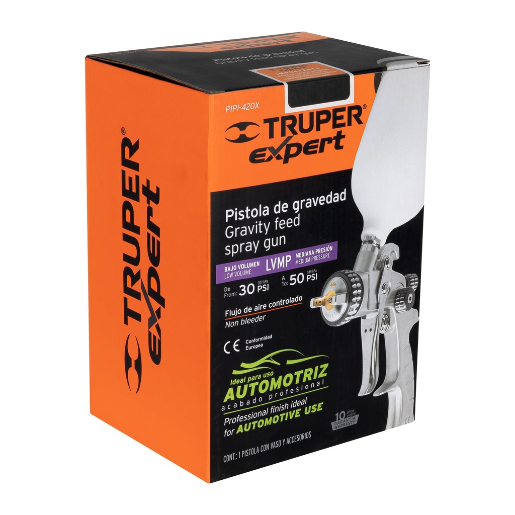 [11749] Pistola p/pintar gravedad LVMP vaso plástico, 1.4 mm, Expert