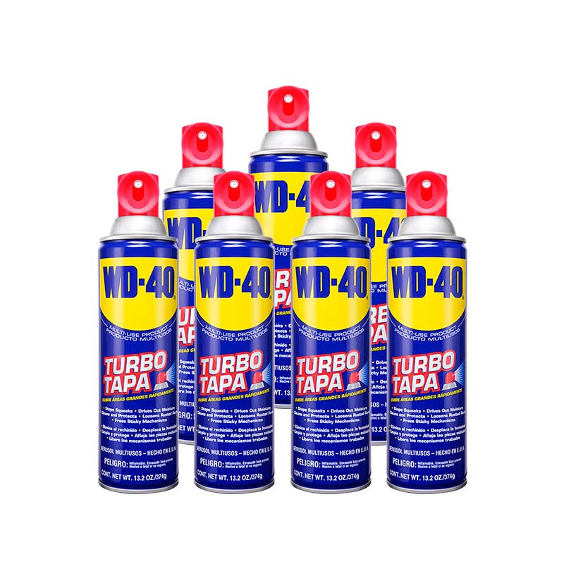 PACK de 7 PIEZAS, WD-40 TURBO TAPA MULTIUSOS AEROSOL