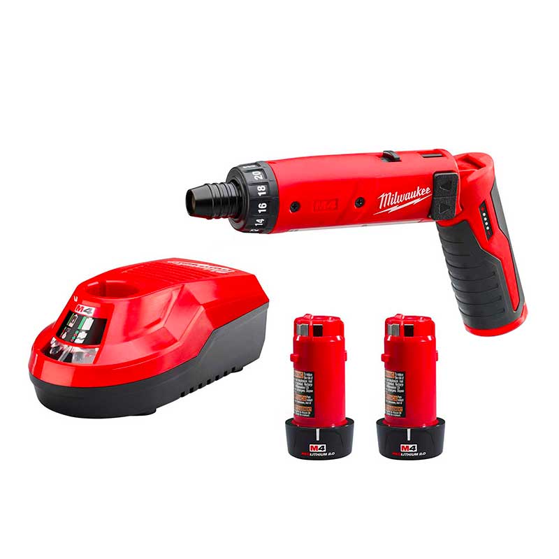 ATORNILLADOR INALAM 4V M4 MILWAUKEE 2101-22 HEX 1/4PUL