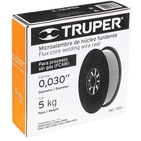 [13751] Caja con 5 kg de microlambre de núcleo fundente, sin gas