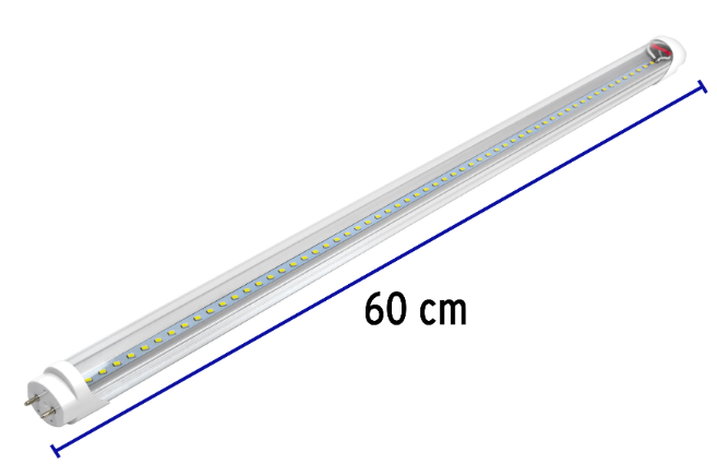 Tubo de LED T8 9 W base G13 pantalla policarbonato, Volteck