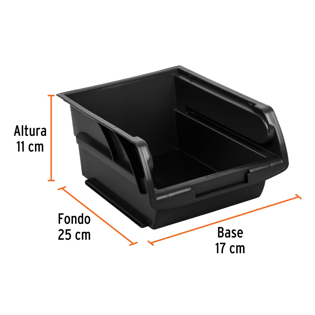 [10890] Gaveta apilable de plástico, 24.5 x 17 x 11 cm, Truper