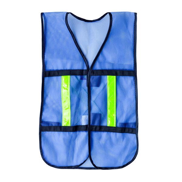 [EPP-0010] Chaleco, Malla con Reflejante Jyrsa, Azul, SR-1010ACR, Unitalla