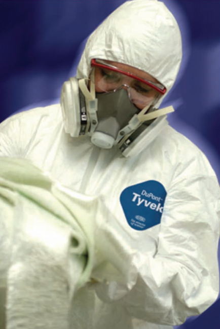 [Tyvek#LG] Overol, con Gorro y Elástico en Muñecas y Tobillos Tyvek Dupont, Blanco, TY127S, LG