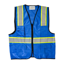 Chaleco Alta Visibilidad con Malla en Espalda LAMIRA Azul