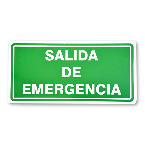 Señalamiento, Salida de Emergencia Screen, Verde, 
C-23, 20 x 40 cm