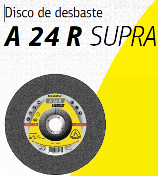 [A24R1156.022D] Disco de desbaste A24 R Oxido de aluminio 4 1/2"