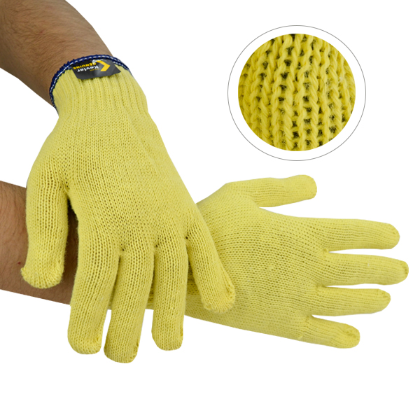 [SX9362] Guante Kevlar/Algodón Peso Regular Resistente a Cortes Nivel A2 MCR (Par) Amarillo, MD