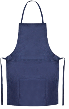 Mandil Mezclilla 14 Oz. con Bolsas Azul 60 x 90 cm