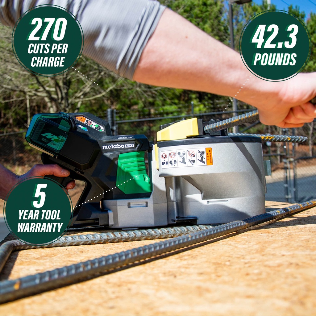 [HPT-VB3616DAM] SET  DOBLADORA Y CORTADORA DE VARILLA 36V MULTI-VOLT  2 BAT. LI-ION  36V 4.0Ah+CARGADOR+ESTUCHE