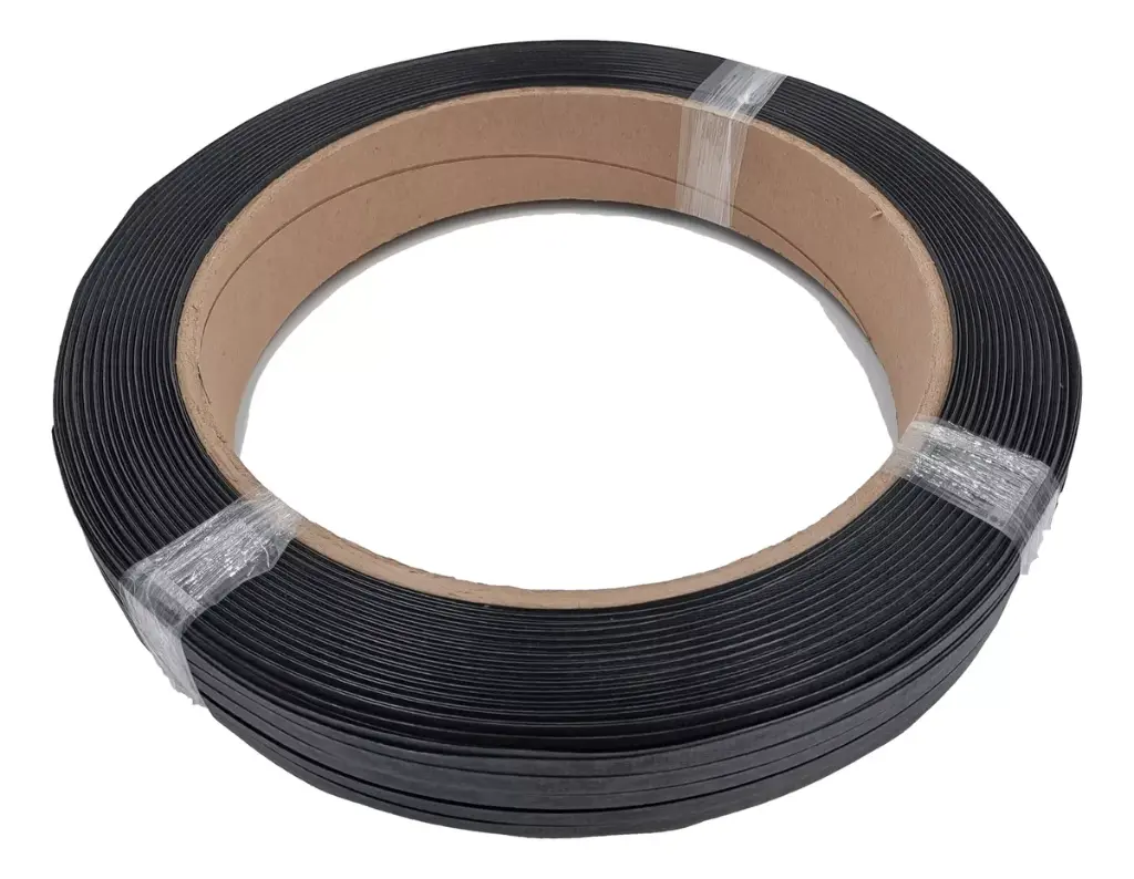 Rollo Fleje De Plástico Negro 1/2 Pp 920m 5.2 Kg