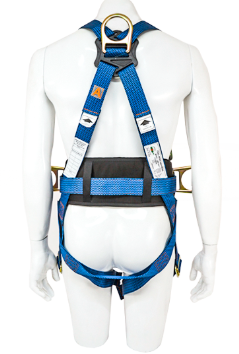 [USP-125-M] Arnés para Cuerpo Completo con 3 Anillos D y Cinturón Acojinado UFS Azul