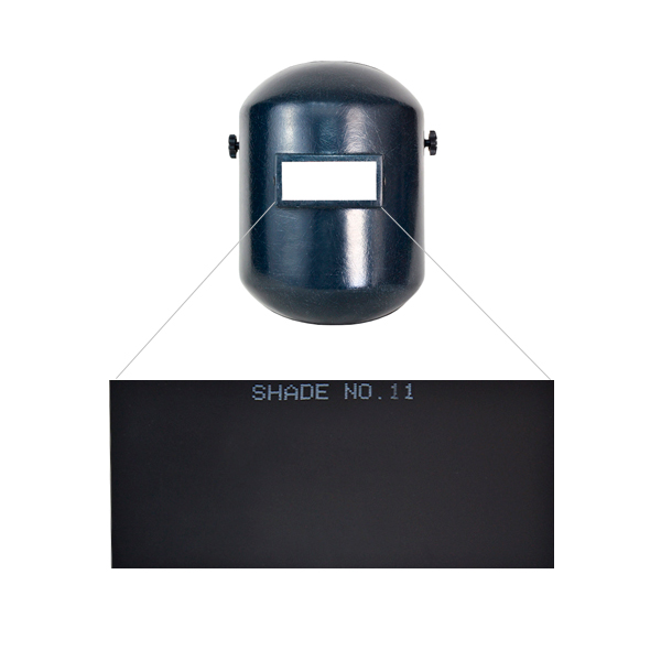 Cristal, para Careta Sombra 12
Infra, Oscuro, 2SC-11, 2" x 4.25" 